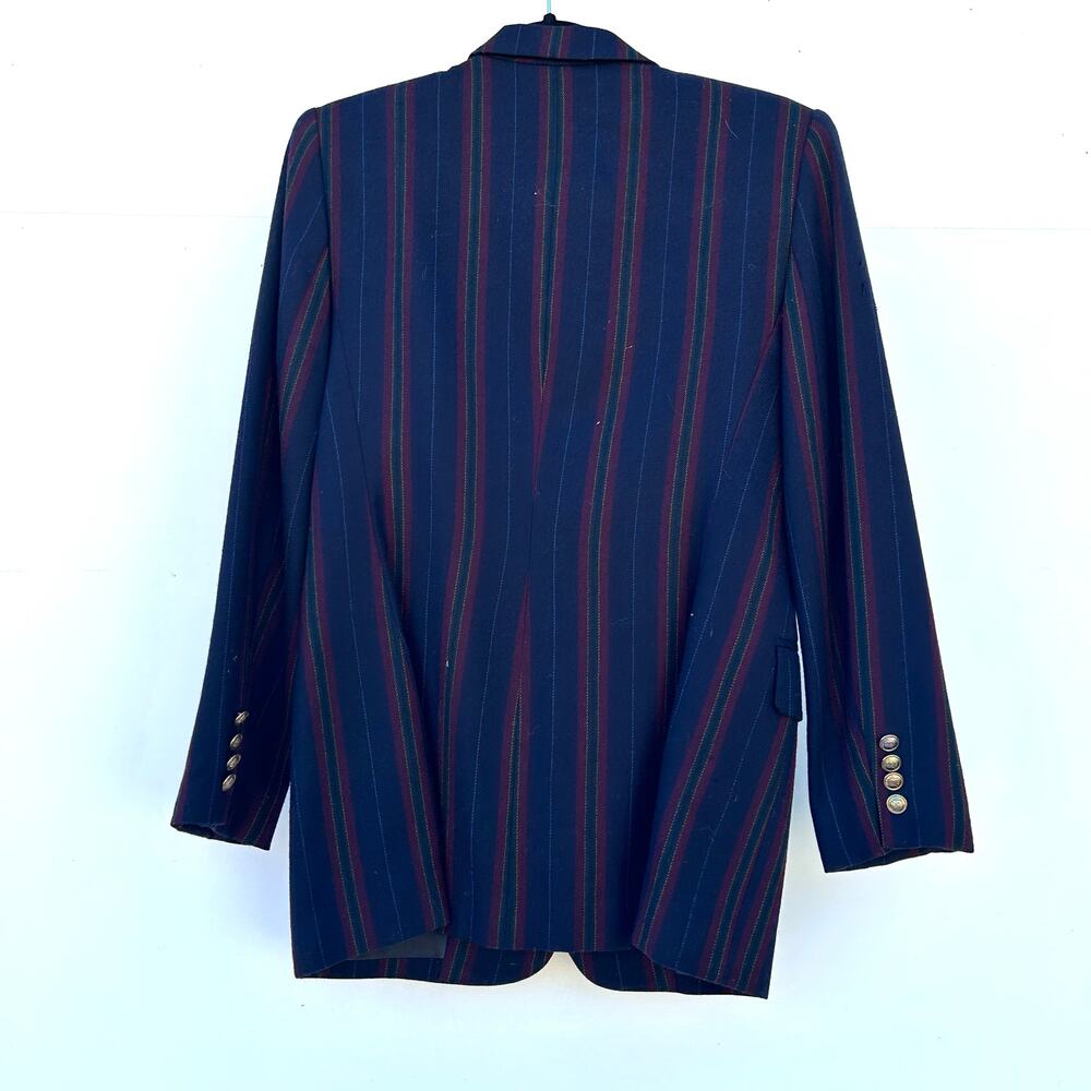 Vintage Ralph Lauren Crest Tailored Blazer Wool Preppy Grandpa Size 6 Menswear - Picture 3 of 13